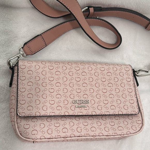 Guess Handbags - Size of purse: Width 9 1/2", Height 6", Depth 2", Drop 19" (for cross body)